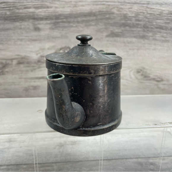 Antique 1 Cup Tea Pot w/ Hinged Lid by Benedict Indestructo E.P.N.S.B.M.M. #1354 - Picture 2 of 8